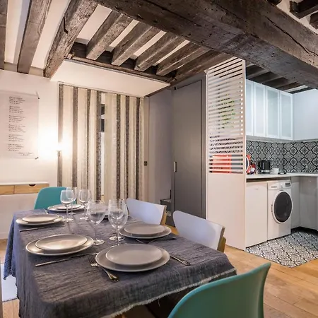 Apartamento Chic Avec Patio - 2br 6p - Le Marais