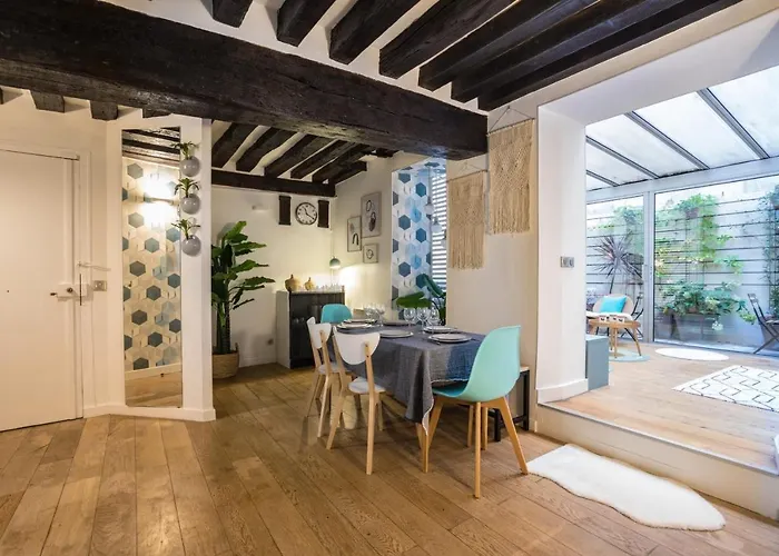 Lejlighed Chic Avec Patio - 2br 6p - Le Marais